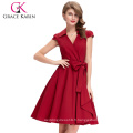 Grace Karin Wholesale Cap Sleeve Short 50s 60s robe Vintage Retro Party Femmes Robes d&#39;été CL6087-4